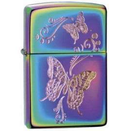 ENCENDEDOR ZIPPO SPECTRUM DISEÑO MARIPOSA