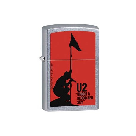 ENCENDEDOR ZIPPO U2 COLOR ROJO