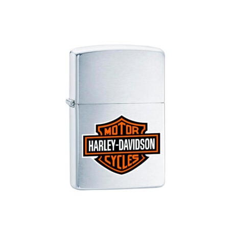 ENCENDEDOR ZIPPO CROMADO LOGO HARLEY DAVIDSON