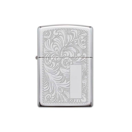 ENCENDEDOR ZIPPO CROMADO BRILLANTE VENECIANO