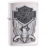 ENCENDEDOR ZIPPO CROMADO MATE HARLEY DAVIDSON MADE USA EMBLEMA