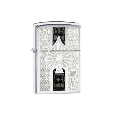 ENCENDEDOR ZIPPO CROMADO ACE