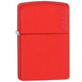 ENCENDEDOR ZIPPO ROJO MATE LOGO ZIPPO