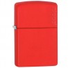 ENCENDEDOR ZIPPO ROJO MATE LOGO ZIPPO