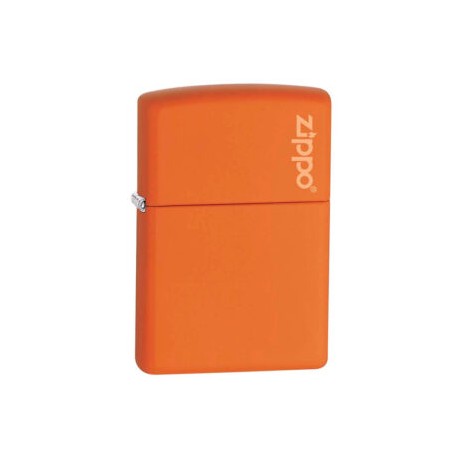 ENCENDEDOR ZIPPO NARANJA MATE LOGO ZIPPO