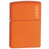 ENCENDEDOR ZIPPO NARANJA MATE LOGO ZIPPO