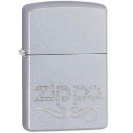 ENCENDEDOR ZIPPO SCROLL CROMADO SATINADO