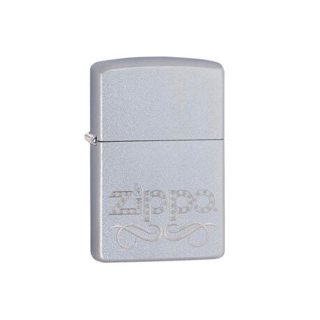 ENCENDEDOR ZIPPO SCROLL CROMADO SATINADO