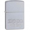 ENCENDEDOR ZIPPO SCROLL CROMADO SATINADO