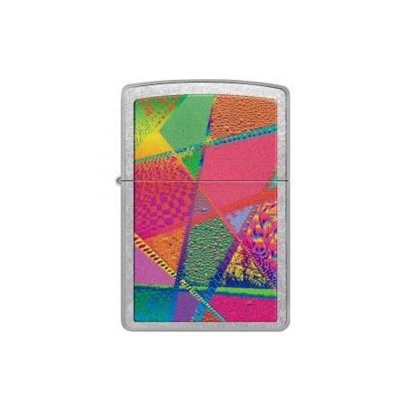 ENCENDEDOR ZIPPO PRICE FIGHTER CROMADO DISEÑO PATRÓN RETRO