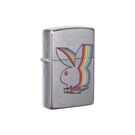 ENCENDEDOR ZIPPO CROMADO ICONO PLAYBOY MULTICOLOR