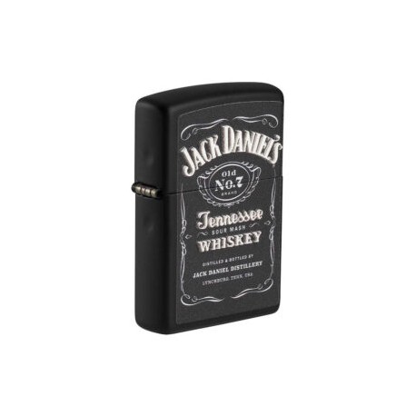 ENCENDEDOR ZIPPO JACK DANIELS NEGRO CON TEXTURA