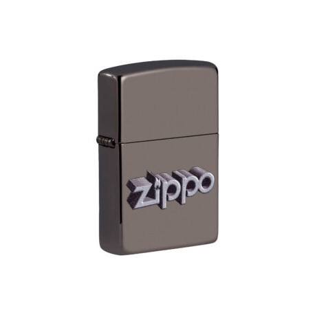 ENCENDEDOR ZIPPO BLACK ICE LOGO ZIPPO IMPRESO TIPO 3D