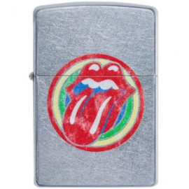 ENCENDEDOR ZIPPO ROLLING STONES CIRCULO CROMADO