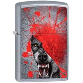 ENCENDEDOR ZIPPO LOBO SANGRIENTO